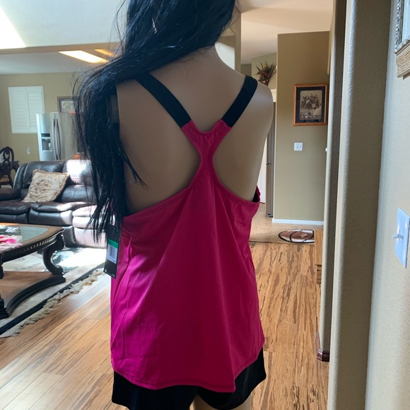 NIKE WOMENTANKINI RACERBACK SWIMSUIT BOY SHORTS - Picture 4 of 12